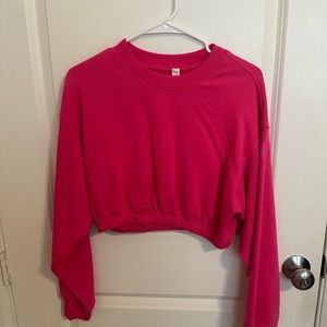 Alo pink cropped jacket